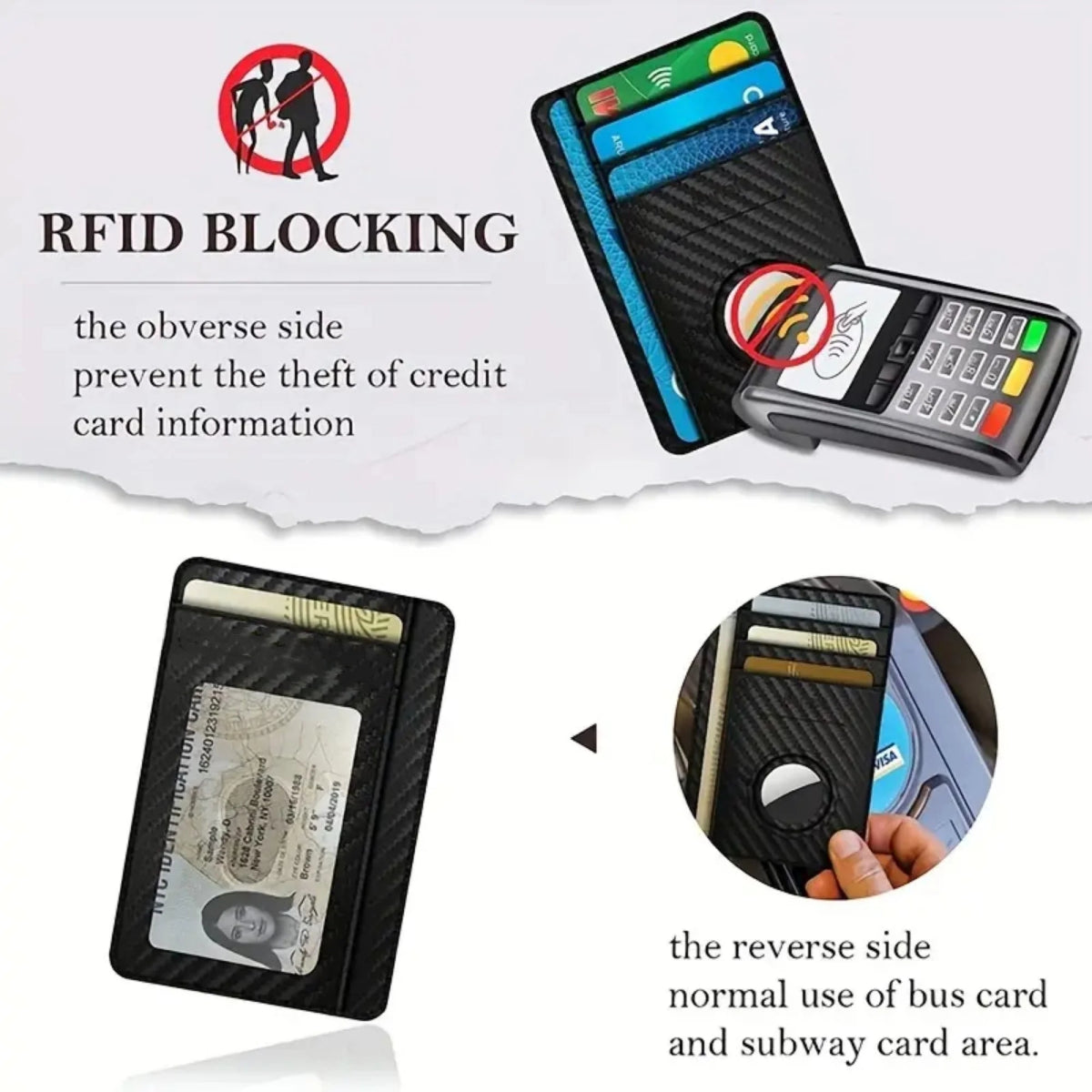 Tracker RFID Multi - Function Wallet with AirTag - InspiredGrabs.com