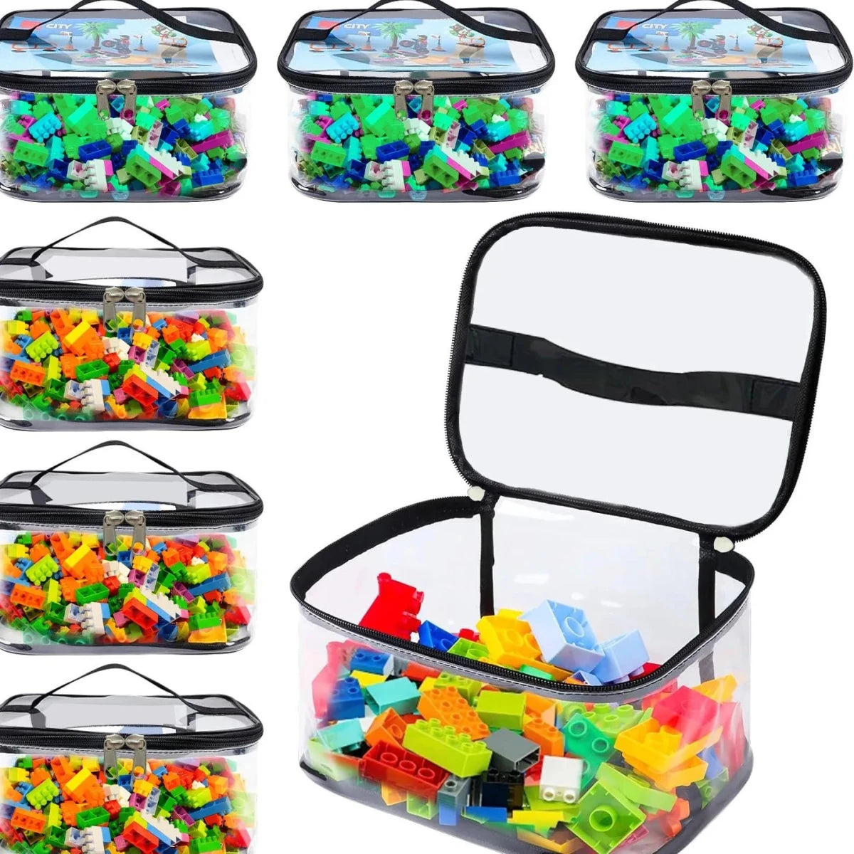 Transparent Mesh Zipper Storage Bag – 1 or 2 Pack - InspiredGrabs.com