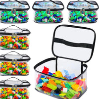 Thumbnail for Transparent Mesh Zipper Storage Bag – 1 or 2 Pack - InspiredGrabs.com