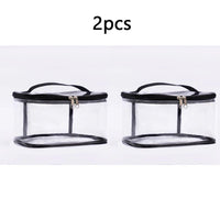 Thumbnail for Transparent Mesh Zipper Storage Bag – 1 or 2 Pack - InspiredGrabs.com