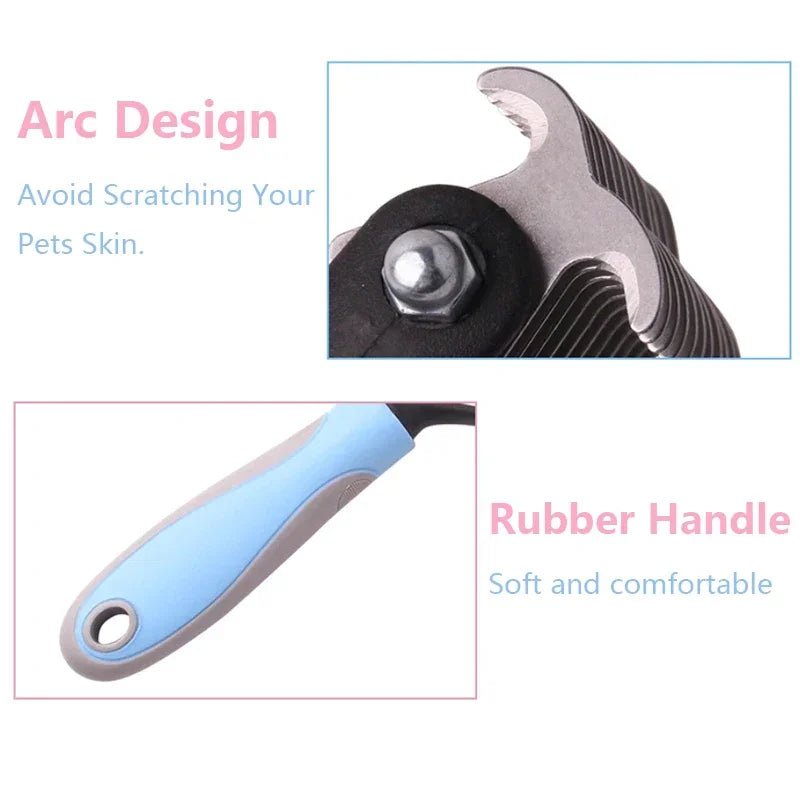 Two-Sided Pet Dematting Comb – Large, Pink - InspiredGrabs.com