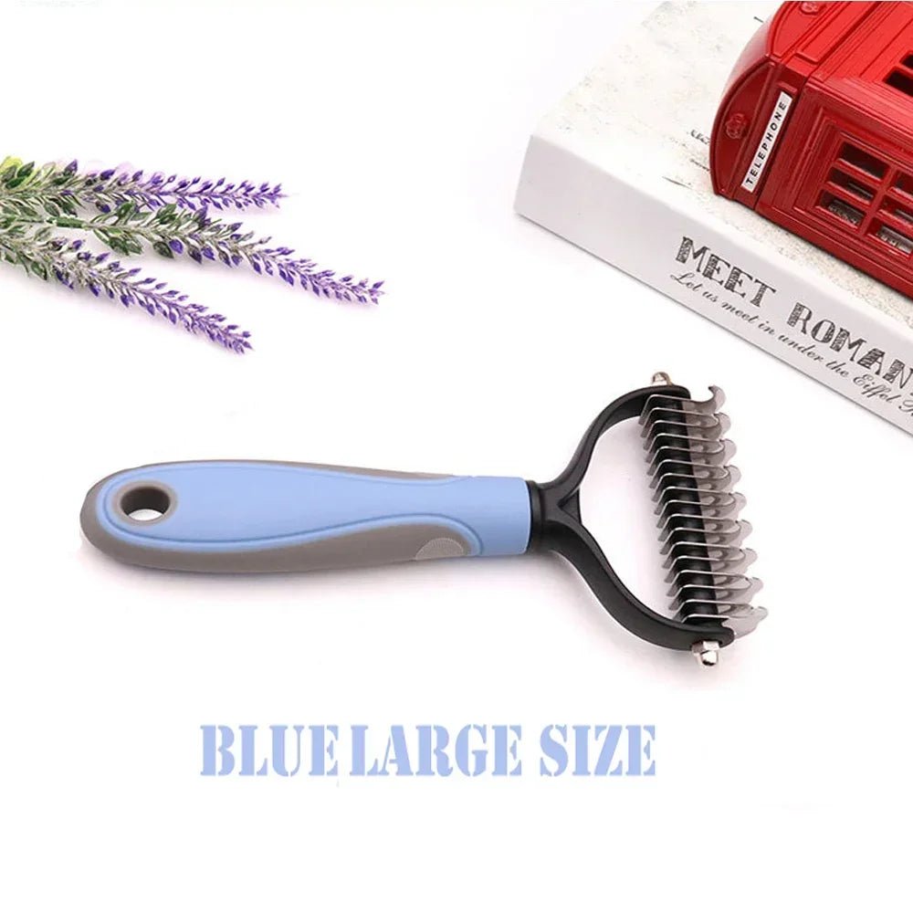 Two-Sided Pet Dematting Comb – Large, Pink - InspiredGrabs.com
