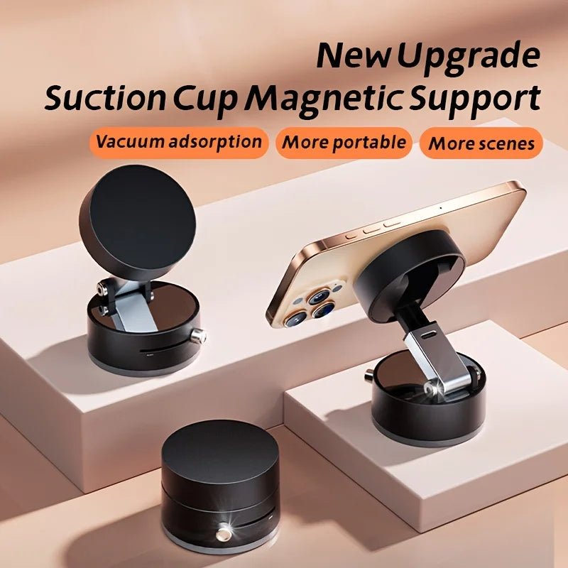 Universal Vacuum Magnetic Suction Phone Holder - InspiredGrabs.com