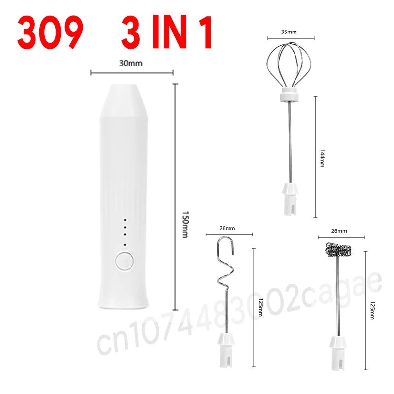 USB-C Rechargeable Handheld Milk Frother – Black - InspiredGrabs.com