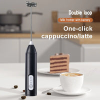 Thumbnail for USB-C Rechargeable Handheld Milk Frother – Black - InspiredGrabs.com