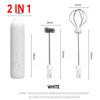 Thumbnail for USB-C Rechargeable Handheld Milk Frother – Black - InspiredGrabs.com