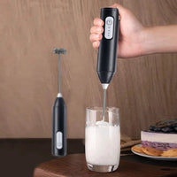 Thumbnail for USB-C Rechargeable Handheld Milk Frother – Black - InspiredGrabs.com