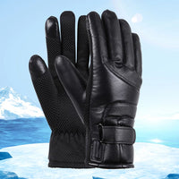 Thumbnail for USB Heated Waterproof Winter Gloves – Thermal Leather Hand Warmers - InspiredGrabs.com