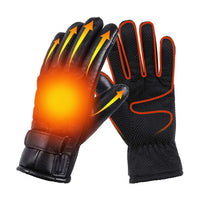 Thumbnail for USB Heated Waterproof Winter Gloves – Thermal Leather Hand Warmers - InspiredGrabs.com