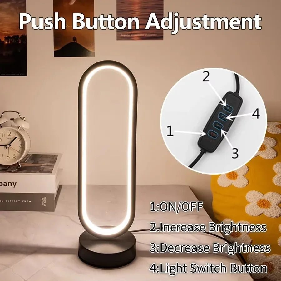 USB Ring Lamp - Adjustable 3 - Color Night Light - InspiredGrabs.com