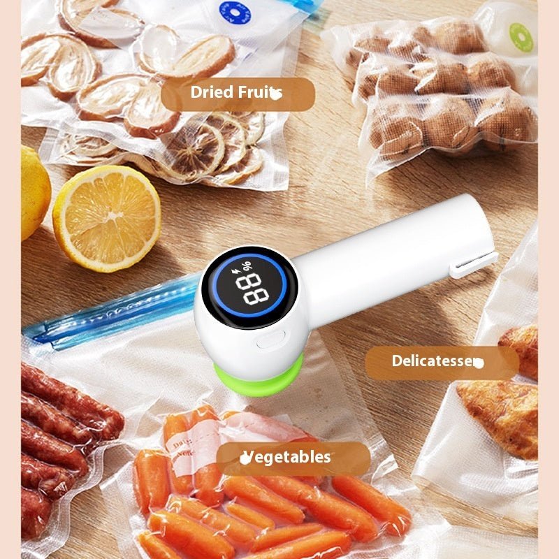 Versatile Handheld Vacuum Sealer for Freshness Preservation Package - InspiredGrabs.com