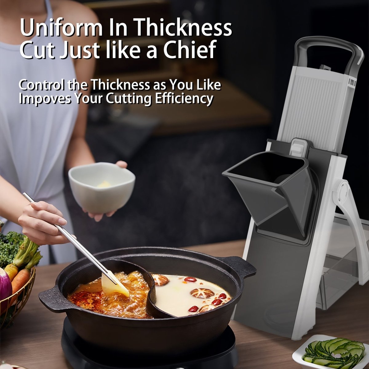 Versatile Mandoline Slicer for Effortless Cooking - InspiredGrabs.com