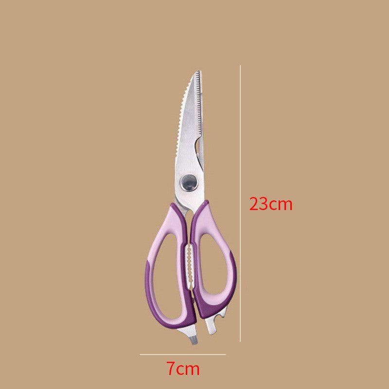 Versatile Stainless Steel Seafood and Poultry Scissors for Household Use - InspiredGrabs.com