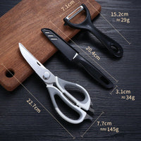 Thumbnail for Versatile Stainless Steel Seafood and Poultry Scissors for Household Use - InspiredGrabs.com