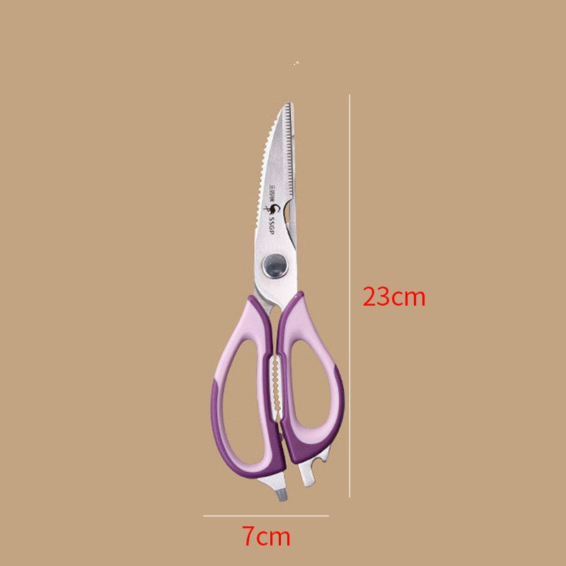 Versatile Stainless Steel Seafood and Poultry Scissors for Household Use - InspiredGrabs.com