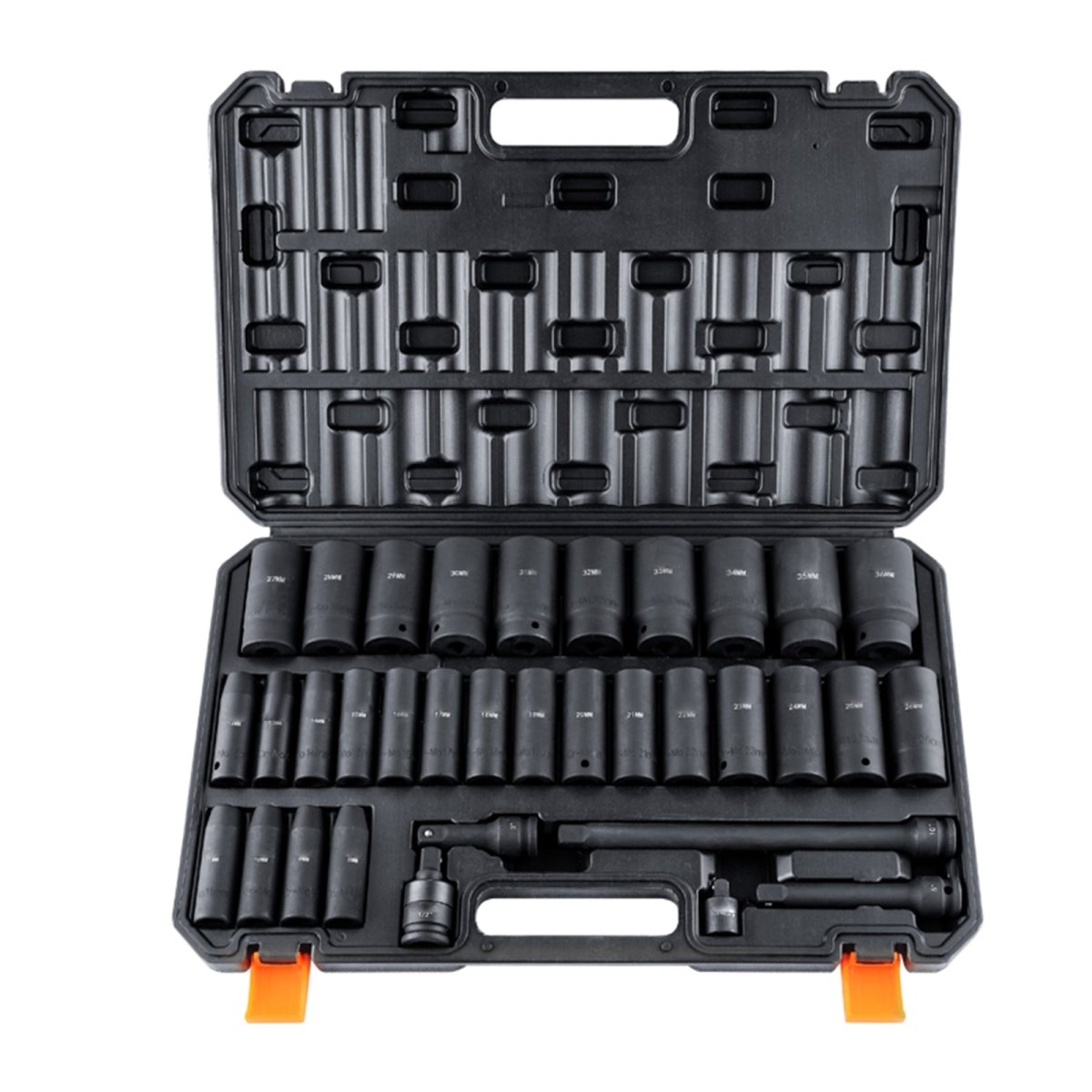 VEVOR 34 - Piece Impact Socket Set, Cr - MO Steel - InspiredGrabs.com