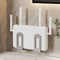 Thumbnail for Wall-Mount Router Support Brackets – Gray, 2 Pieces - InspiredGrabs.com
