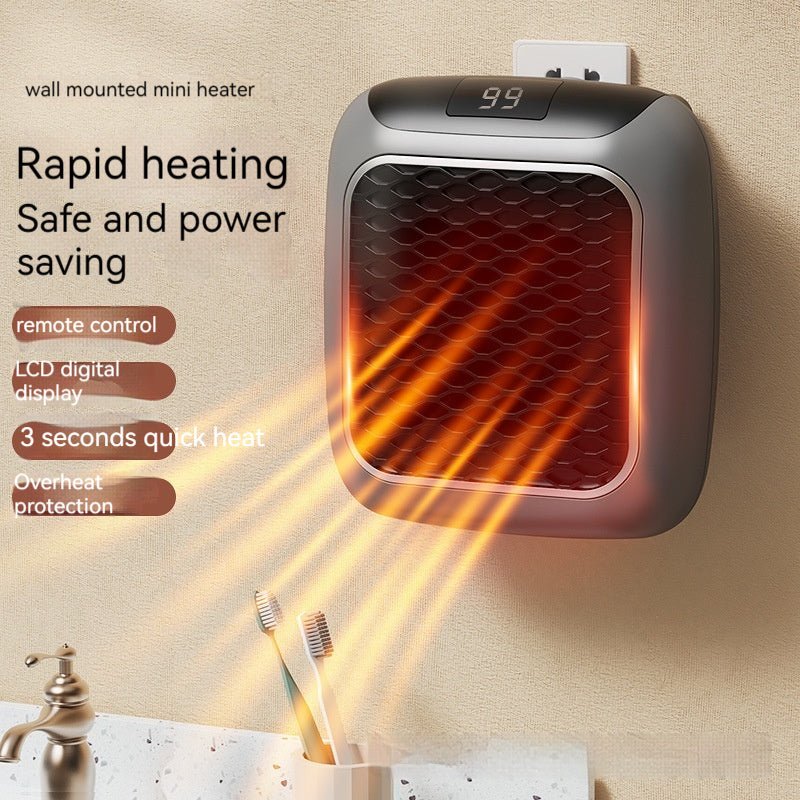 Wall - Mounted Mini Fan Heater for Dormitory Heating - InspiredGrabs.com