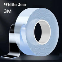 Thumbnail for Washable Reusable Double Sided Nano Adhesive Mounting Tape - InspiredGrabs.com