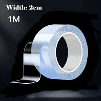 Thumbnail for Washable Reusable Double Sided Nano Adhesive Mounting Tape - InspiredGrabs.com
