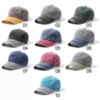 Thumbnail for Washed Denim Baseball Cap – Distressed Adjustable Unisex Hat - InspiredGrabs.com