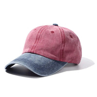 Thumbnail for Washed Denim Baseball Cap – Distressed Adjustable Unisex Hat - InspiredGrabs.com