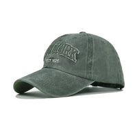 Thumbnail for Washed Denim Baseball Cap – Distressed Adjustable Unisex Hat - InspiredGrabs.com