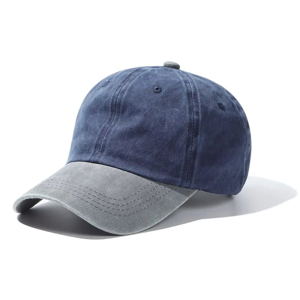 Washed Denim Baseball Cap – Distressed Adjustable Unisex Hat - InspiredGrabs.com