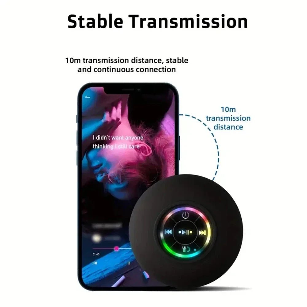 Waterproof Bluetooth Speaker with Suction Cup - InspiredGrabs.com
