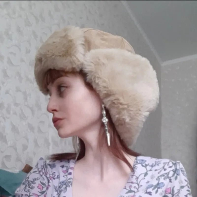 Winter Ushanka Trapper Hat – Russian Style Bomber Hat for Men & Women - InspiredGrabs.com