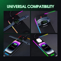 Thumbnail for Wireless Charging RGB Luminous Mouse Pad – Phone Charger & Gaming Mat - InspiredGrabs.com