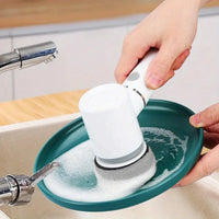 Thumbnail for Wireless Electric Cleaning Brush | Multipurpose Kitchen and Household Scrubber | Dishwashing, Bathtub, Tile Cleaner, and Glass Window Wiper Robot - InspiredGrabs.com