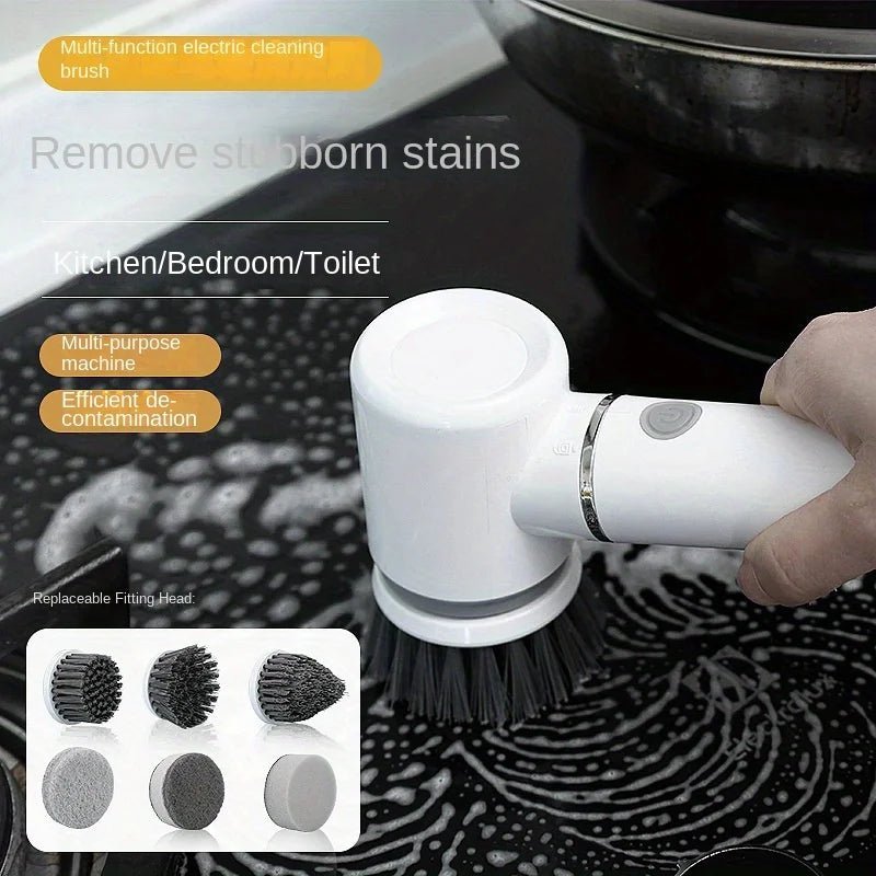 Wireless Electric Cleaning Brush | Multipurpose Kitchen and Household Scrubber | Dishwashing, Bathtub, Tile Cleaner, and Glass Window Wiper Robot - InspiredGrabs.com