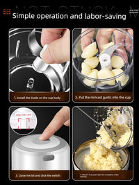 Thumbnail for Wireless Electric Garlic Press - Effortless Mincing - InspiredGrabs.com
