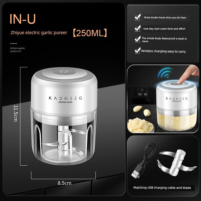 Wireless Electric Garlic Press - Effortless Mincing - InspiredGrabs.com