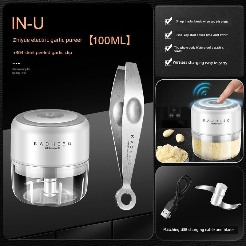 Wireless Electric Garlic Press - Effortless Mincing - InspiredGrabs.com