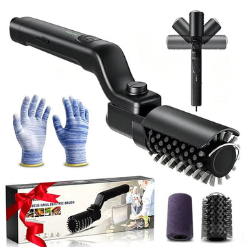 Wireless Electric Rotary BBQ Grill Brush – Stainless Steel Barbecue Cleaning Brush - InspiredGrabs.com