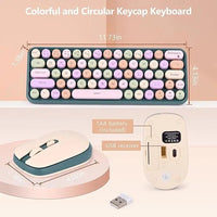 Thumbnail for Wireless Typewriter Keyboard & Mouse Combo - InspiredGrabs.com