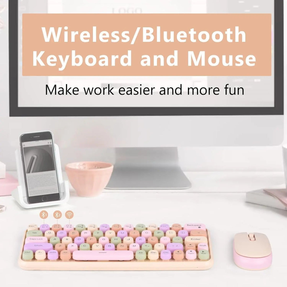 Wireless Typewriter Keyboard & Mouse Combo - InspiredGrabs.com