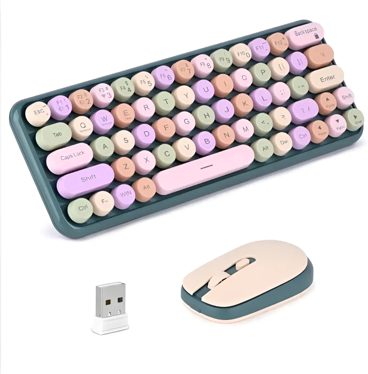 Wireless Typewriter Keyboard & Mouse Combo - InspiredGrabs.com