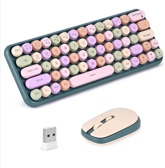 Wireless Typewriter Keyboard & Mouse Combo - InspiredGrabs.com