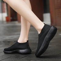 Thumbnail for Women’s Knitted Sock Sneakers – Casual Breathable Flats - InspiredGrabs.com
