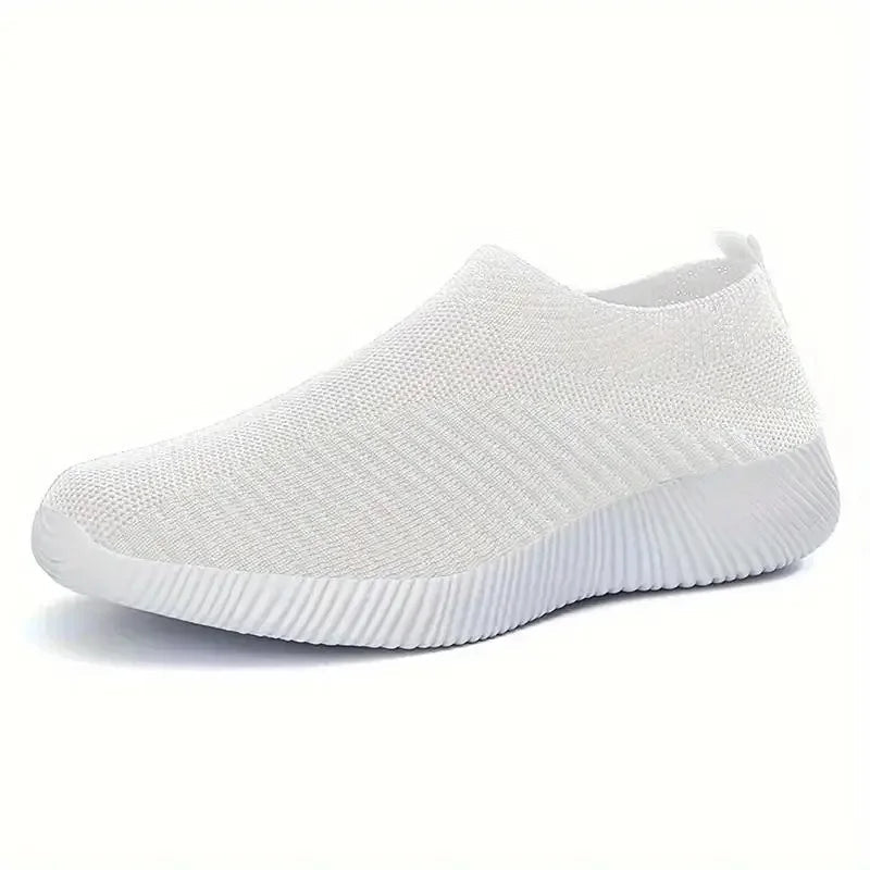 Women’s Knitted Sock Sneakers – Casual Breathable Flats - InspiredGrabs.com