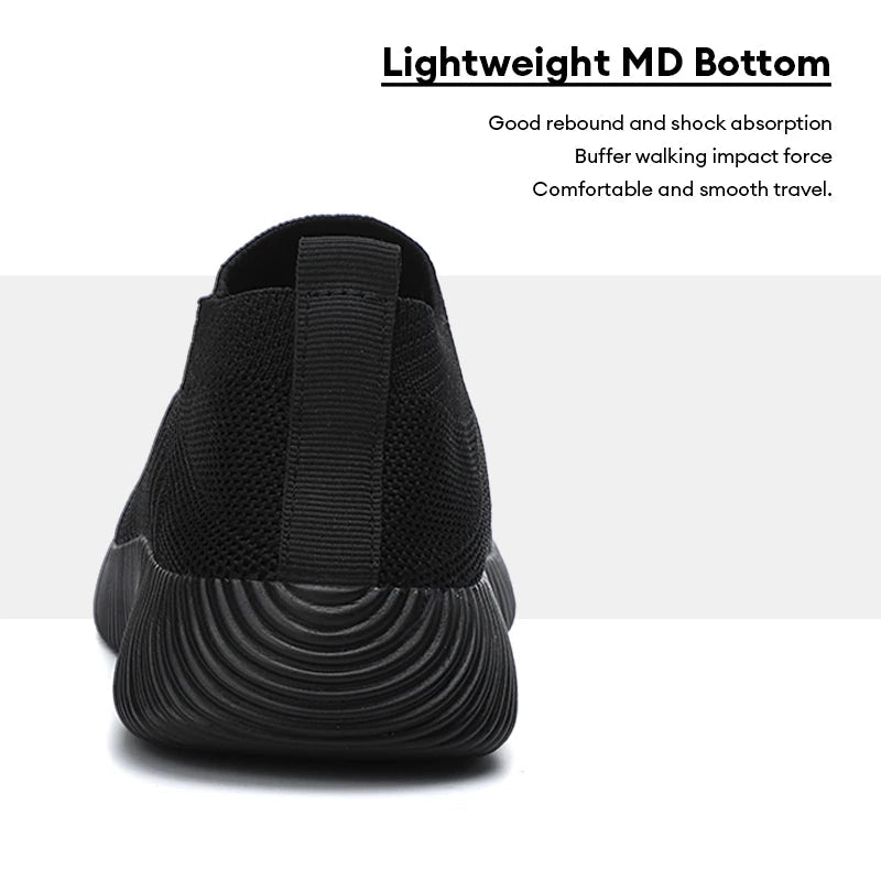 Women’s Knitted Sock Sneakers – Casual Breathable Flats - InspiredGrabs.com