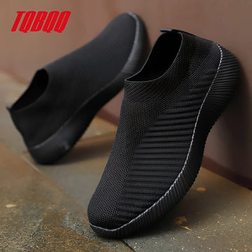 Women’s Knitted Sock Sneakers – Casual Breathable Flats - InspiredGrabs.com