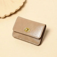 Thumbnail for Women's PU Leather Short Wallets Ultra - thin Card Holder Coin Bag Lock Coin Purse Card Holder - InspiredGrabs.com