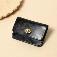 Thumbnail for Women's PU Leather Short Wallets Ultra - thin Card Holder Coin Bag Lock Coin Purse Card Holder - InspiredGrabs.com
