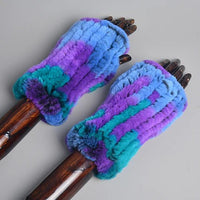 Thumbnail for Women’s Real Rex Rabbit Fur Winter Set – Hat, Scarf & Mittens (3 - Piece) - InspiredGrabs.com