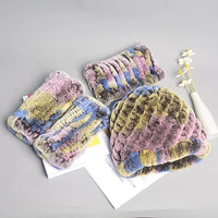 Thumbnail for Women’s Real Rex Rabbit Fur Winter Set – Hat, Scarf & Mittens (3 - Piece) - InspiredGrabs.com