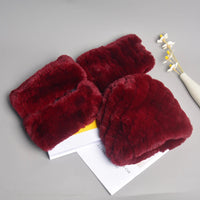 Thumbnail for Women’s Real Rex Rabbit Fur Winter Set – Hat, Scarf & Mittens (3 - Piece) - InspiredGrabs.com